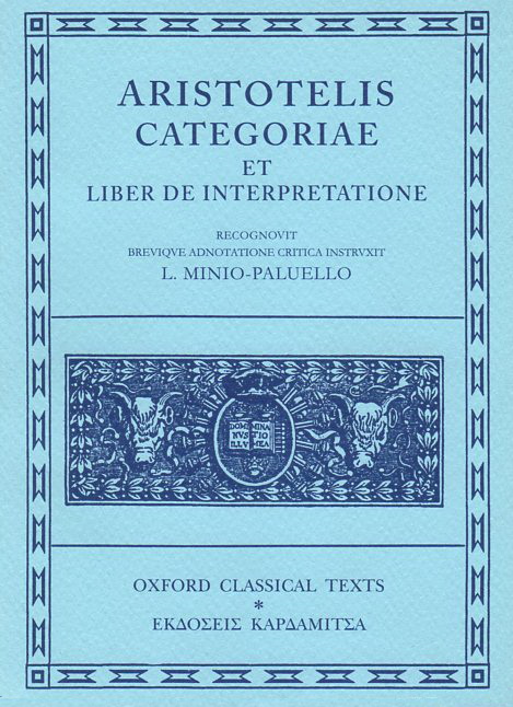 Aristotelis categoriae et liber de interpretatione